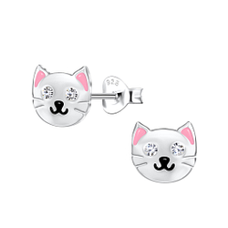 Wholesale Sterling Silver Cat Ear Studs - JD21086