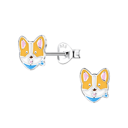 Wholesale Sterling Silver Dog Ear Studs - JD21093