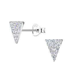 Wholesale Sterling Silver Triangle Ear Studs - JD21083
