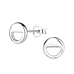 Wholesale Sterling Silver Round Ear Studs - JD21113