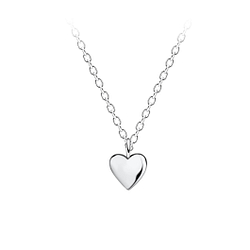 Wholesale Sterling Silver Heart Necklace - JD21148