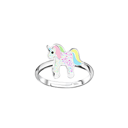 Wholesale Sterling Silver Unicorn Adjustable Ring - JD20884