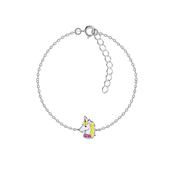 Wholesale Sterling Silver Unicorn Bracelet - JD20776
