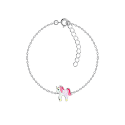Wholesale Sterling Silver Unicorn Bracelet - JD20756