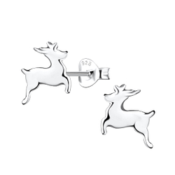 Wholesale Sterling Silver Deer Ear Studs - JD21281