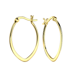 Wholesale Sterling Silver French Lock Ear Hoops - JD20725