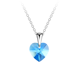 Wholesale Sterling Silver Heart Necklace - JD21327