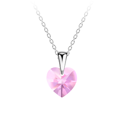 Wholesale Sterling Silver Heart Necklace - JD21328