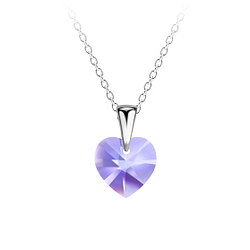 Wholesale Sterling Silver Heart Necklace - JD21238