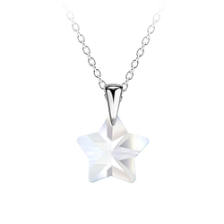 Wholesale Sterling Silver Star Necklace - JD21240