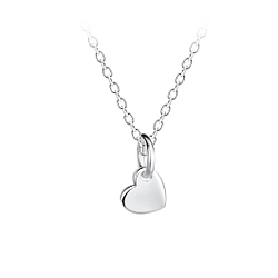 Wholesale Sterling Silver Heart Necklace - JD21250