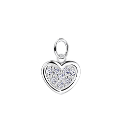 Wholesale Sterling Silver Heart Pendant - JD21278