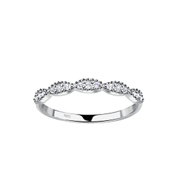 Wholesale Sterling Silver Patterned Ring - JD21359