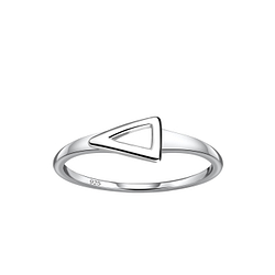 Wholesale Sterling Silver Triangle Ring - JD21324