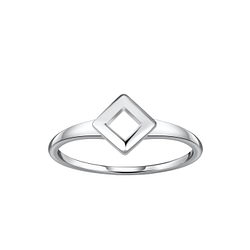 Wholesale Sterling Silver Square Ring - JD21309