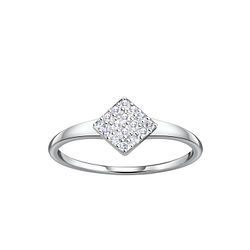 Wholesale Sterling Silver Square Ring - JD21397