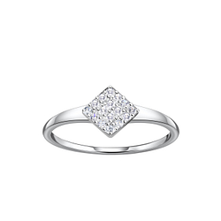Wholesale Sterling Silver Square Ring - JD21397 Wholesale Sterling Silver Square Ring - JD21397