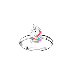 Wholesale Sterling Silver Unicorn Adjustable Ring - JD20778