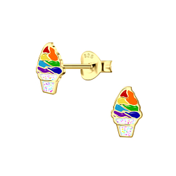 Wholesale Sterling Silver Ice Cream Ear Studs - JD20971