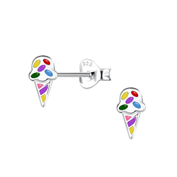 Wholesale Sterling Silver Ice Cream Ear Studs - JD21533