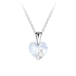 Wholesale Sterling Silver Heart Necklace - JD21456
