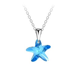Wholesale Sterling Silver Starfish Necklace - JD21457