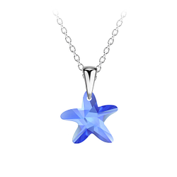 Wholesale Sterling Silver Starfish Necklace - JD21458