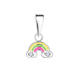 Wholesale Sterling Silver Rainbow Pendant - JD21064