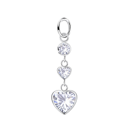 Wholesale Sterling Silver Heart Pendant - JD21493