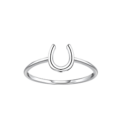 Wholesale Sterling Silver Horseshoe Ring - JD21677