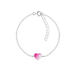 Wholesale Sterling Silver Heart Bracelet - JD20904