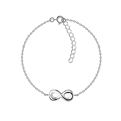 Wholesale Sterling Silver Infinity Bracelet - JD21629