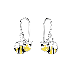 Wholesale Sterling Silver Bee Earrings - JD11733