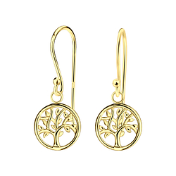 Wholesale Sterling Silver Tree Of Life Earrings - JD21315