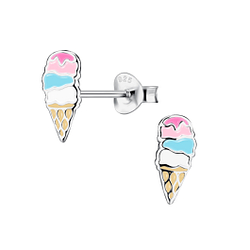 Wholesale Sterling Silver Ice Cream Ear Studs - JD20346