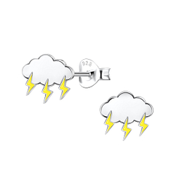 Wholesale Sterling Silver Cloud Ear Studs - JD21650