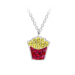 Wholesale Sterling Silver French Fries Necklace - JD20250