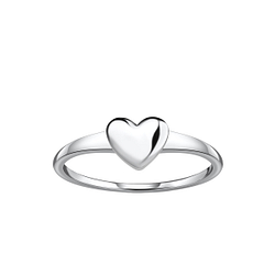 Wholesale Sterling Silver Heart Ring - JD21699