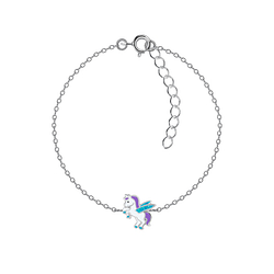 Wholesale Sterling Silver Unicorn Bracelet - JD20754