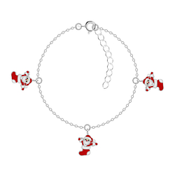 Wholesale Sterling Silver Santa Bracelet - JD20224