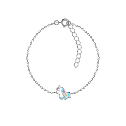 Wholesale Sterling Silver Unicorn Bracelet - JD20771