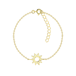 Wholesale Sterling Silver Sun Bracelet - JD21319