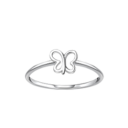 Wholesale Sterling Silver Butterfly Ring - JD21706