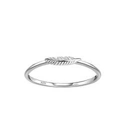 Wholesale Sterling Silver Leaf Ring - JD21676