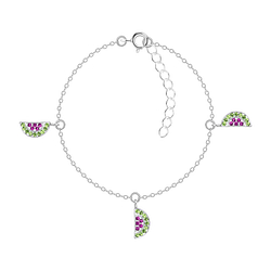 Wholesale Sterling Silver Watermelon Bracelet - JD20248