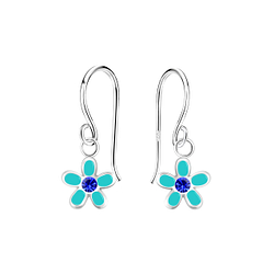 Wholesale Sterling Silver Flower Earrings - JD10437