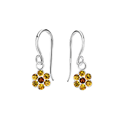 Wholesale Sterling Silver Flower Earrings - JD10317