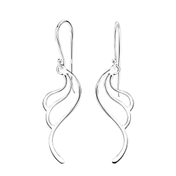 Wholesale Sterling Silver Wave Earrings - JD21776