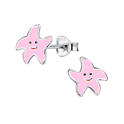 Wholesale Sterling Silver Starfish Ear Studs - JD21163