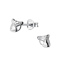 Wholesale Sterling Silver Horse Head Ear Studs - JD21842